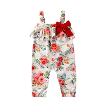 Детские Обувь для девочек Дети цельный комбинезон без рукавов Ромпер комбинезон одежда на возраст 1–5 лет