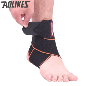 AOLIKES OFFICAL Sport Druk Enkel Wraps Protector Bandages Elastische Dunne Verstelbare Enkel Strain Verstuiking Bijgestaan Herstel