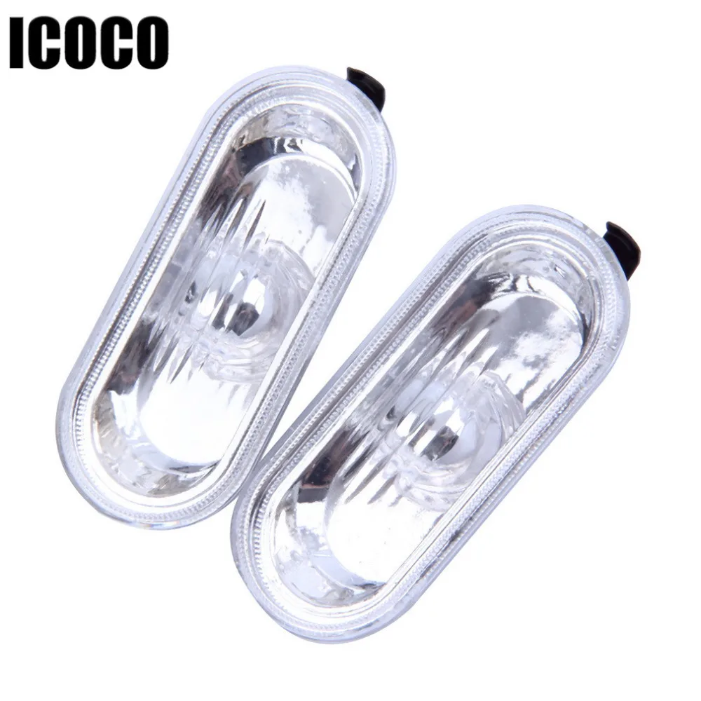 ICOCO 2X LED Side Turn Signals Repeater Indicator lamp For VW Jetta