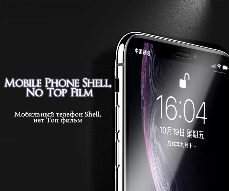 TOMKAS Glass For iPhone XS Glass Case For iPhone X Xs Max XR Screen Protector 6D Protective Glass on the For iPhone 6 S 7 8 Plus