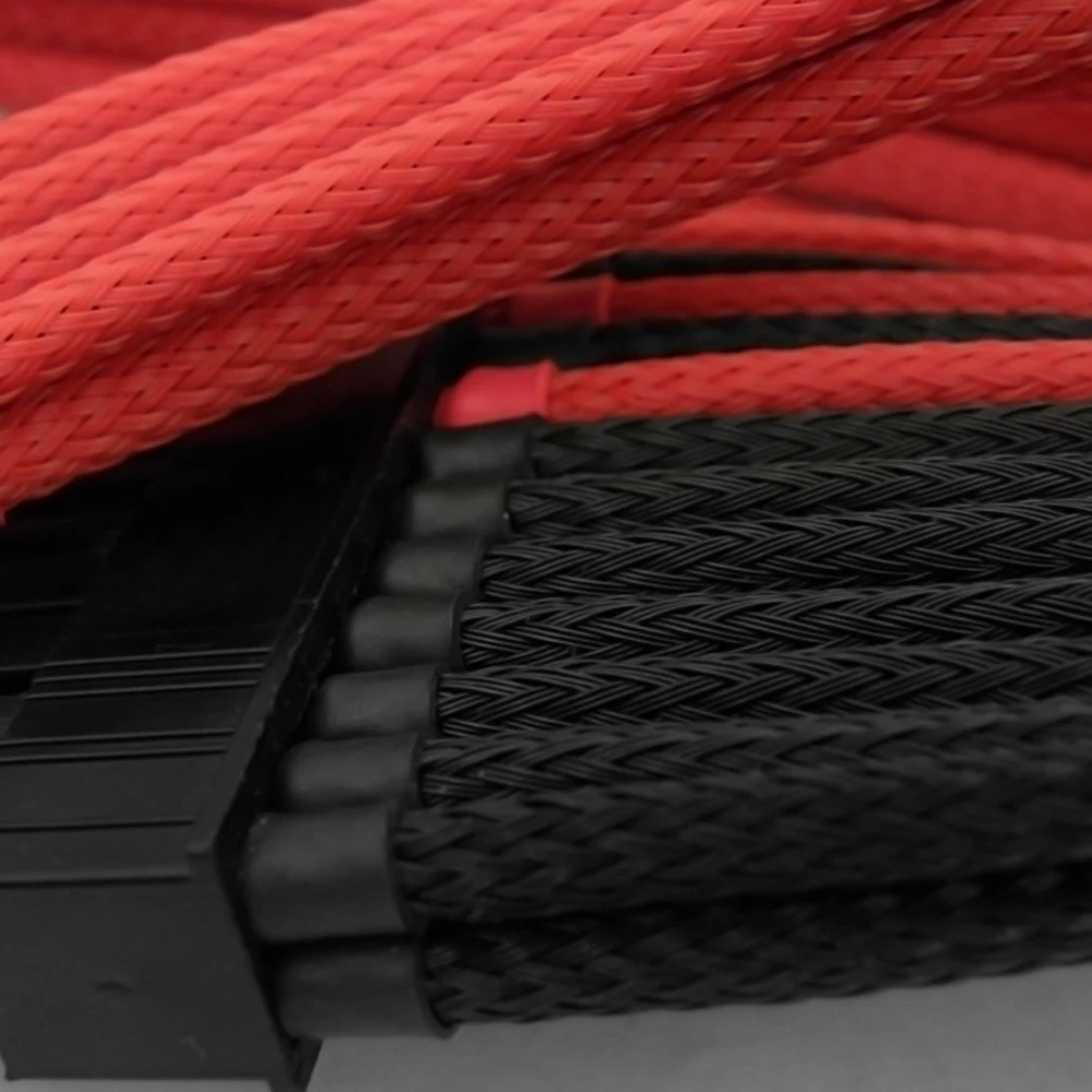157ft расширяющийся кабель оплетка руководство электрические провода рукава 20 мм черный