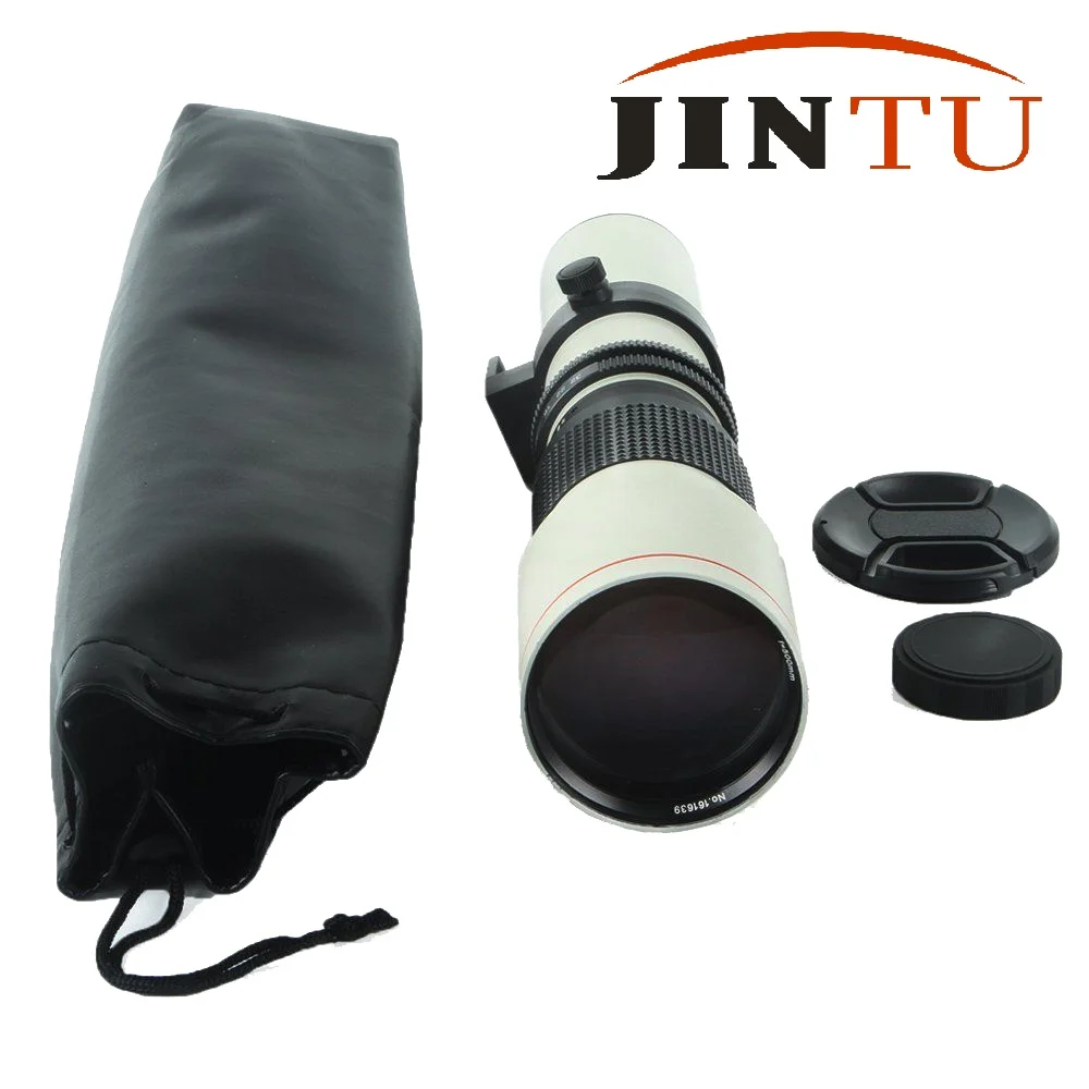 JINTU белый супер 500 мм f/8,0 f8 телеобъектив+ t-крепление для камеры NIKON D3200 D3300 D3400 D5200 D5300 D5500 D5600 D7100 D7200