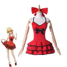Косплей Костюм Saber Nero косплей костюм сексуальное красное платье для женщин купальник бикини