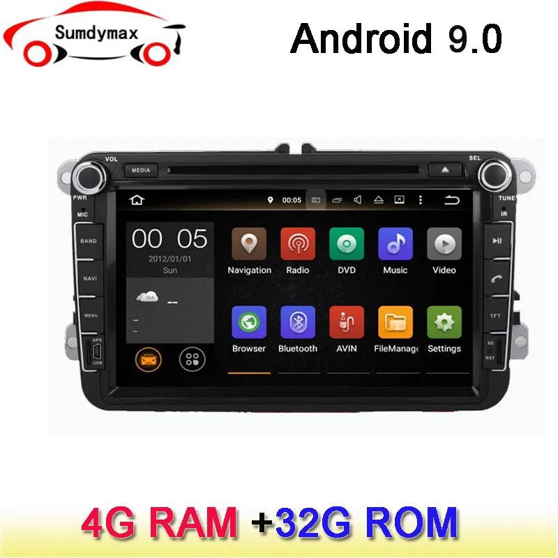 Sale Two din car multimedia player android 9.0 for Volkswagen MAGOTAN CC bora passat B6 V6 VARIANT 2008-2012 car raido gps navigation 0