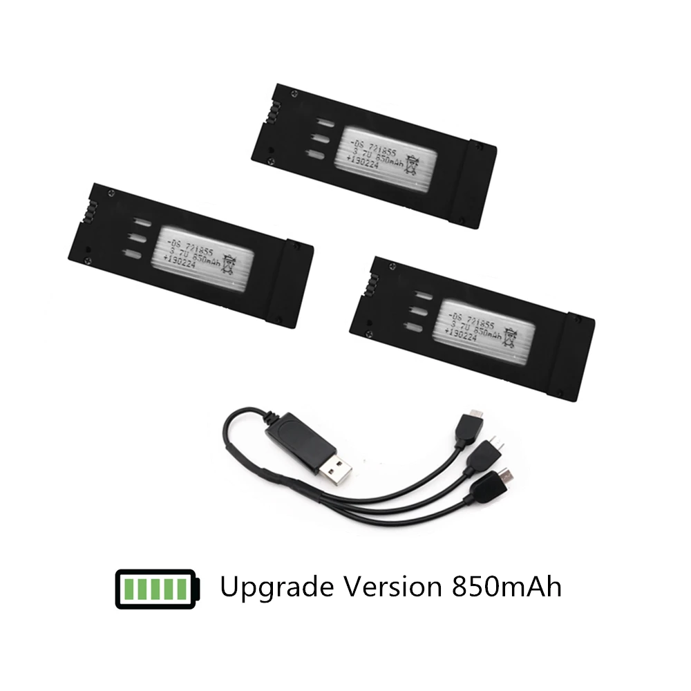 E58 батарея обновления 850 мАч Lipo батарея для E58 L800 JY019 S168 3,7 в 500 мАч батарея