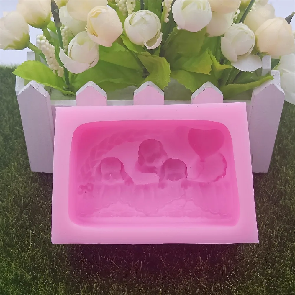 3D собака DIY силиконовая форма для мыла шоколадная форма декоративная силиконовая формочка Смола Искусно сделанные формы
