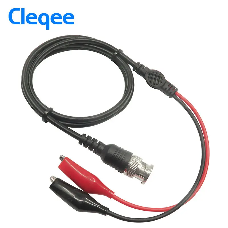 Cleqee P1011 BNC Q9 штепсельная вилка к двойному зажиму осциллографа тестовый щуп кабель