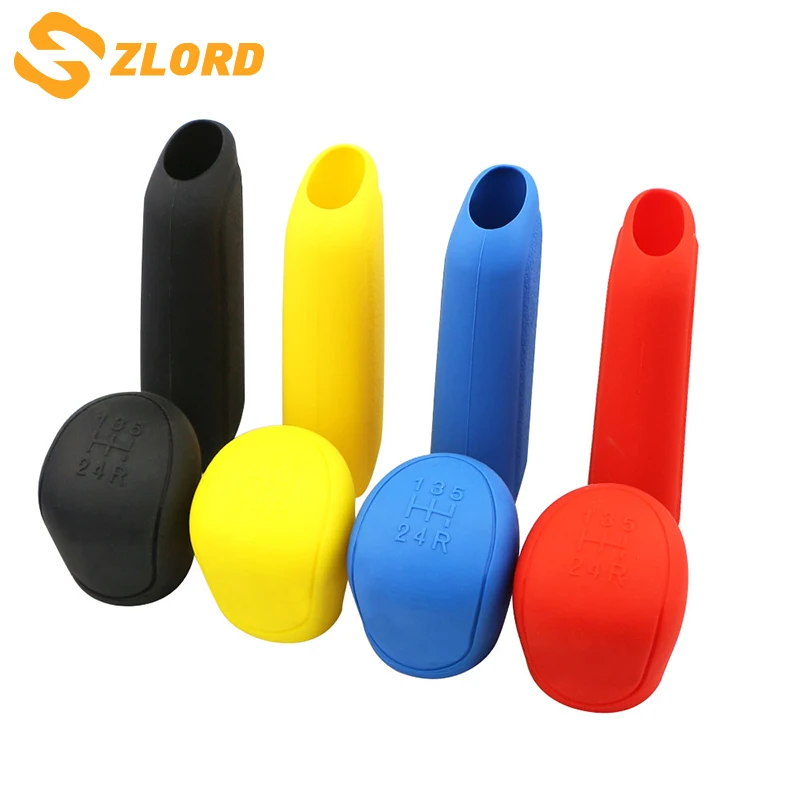 

1Pc Silicone MT Car Shift Gear Knob Handbrake Cover for Ford Focus 2 3 4 Fiesta Kuga 2 Escape Gear Head Protective Collar Case