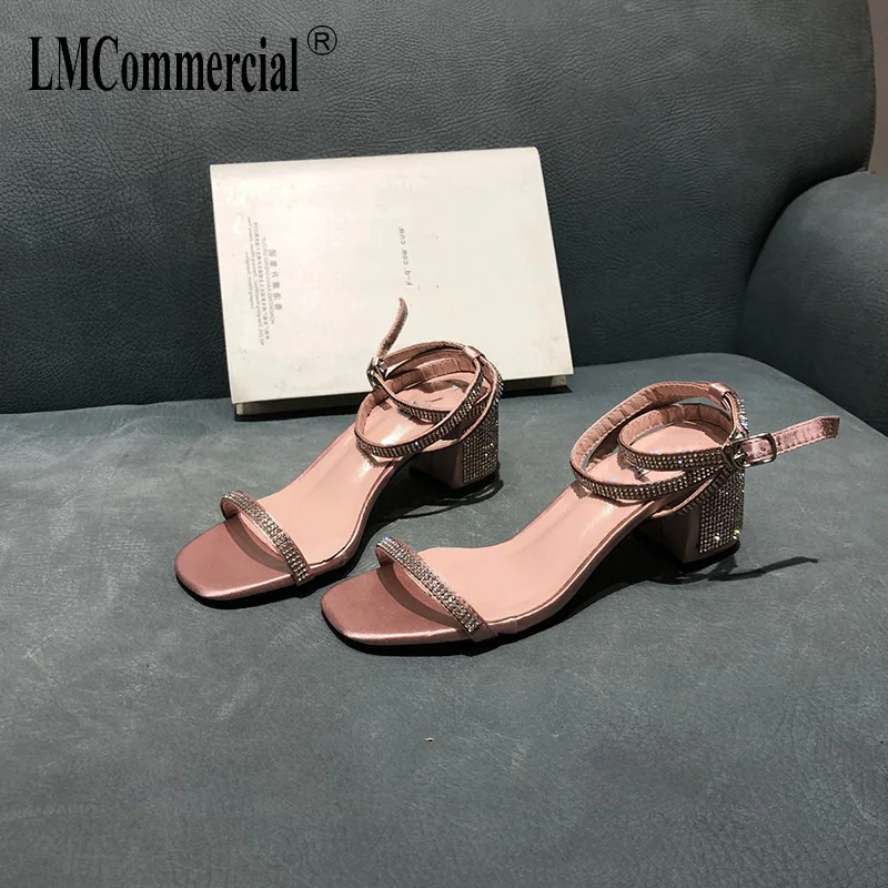 Spring summer 2019 new diamond sandals womens fashion Korean version heel sandals high heels sandals women Slippers Flip Flops Spring summer 2019 new diamond sandals womens fashion Korean version heel sandals high heels sandals women Slippers Flip Flops