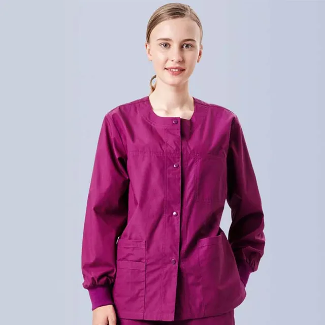 Ultra Warm Up Dentist Medical Jacket Suits Scrub Top Coat for Women and