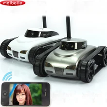 Mini RC Tank APP Controlled Wireless Spy Tank I-SPY Remote Control Robot with Camera Wifi Controlled Monitoring Vehicle iOS Gift