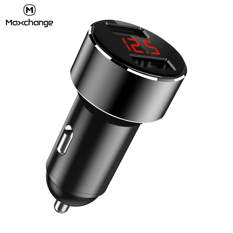 

Universal 5V 3.1A USB Car Charger USB 2 Port With LED Display Fast Charge For Mobile Phone 2 Port Charger Adapter For GPS Tablet