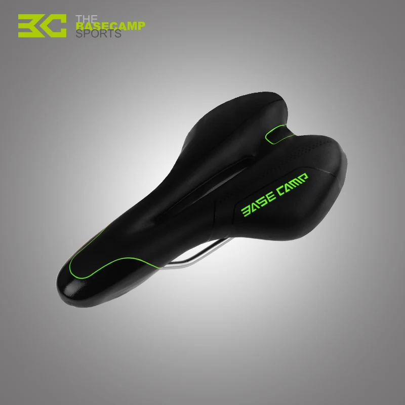 2017 BASECAMP Gel PU Leather Bike Saddle Mountain Road MTB Bicycle
