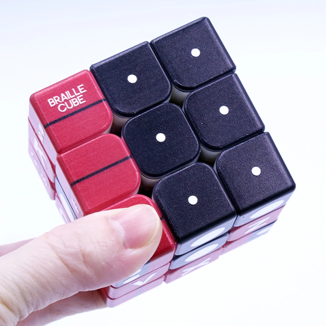 2019 Новое поступление 3x3x3 Braille номер отпечаток пальца эффект магический куб головоломка куб игра для слепых игр подарок
