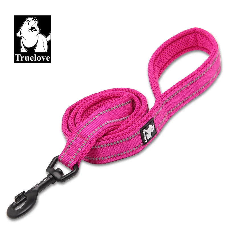 Truelove Reflective Nylon Mesh Pet Leash & Harness - Soft, Adjustable, Multicolor, 110cm