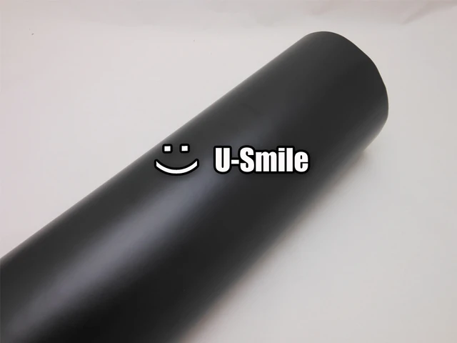 Matte Black Vinyl Matt Black Vinyl Film Black Matte Vinyl Wrap Matte Black  Car Wrap Air Free Auto Motorcycle Size:1.52m X 30m - Car Stickers -  AliExpress