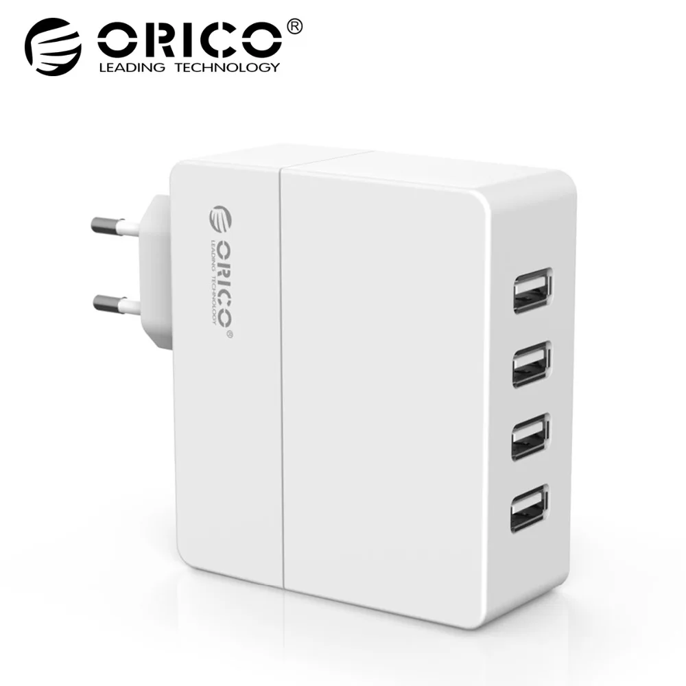 

ORICO Universal USB Charger 4-Port 6.8A Smart USB Wall Charger Adapter 5V2.4A*4 34W for Smart Phone