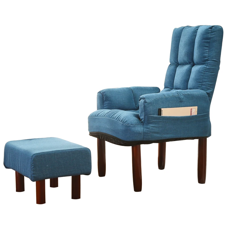 Ленивый диван стул с подножкой подлокотник мебель для гостиной спинка подголовник Регулируемый современный акцент кресло