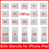 19 pcs conjunto completo IC Chip BGA Reballing Stencil Bluetooth Para iPhone XS MAX XR 8p 7 6 6 s SE 5S 5C 5 4S iPad de alta calidad ► Foto 2/6