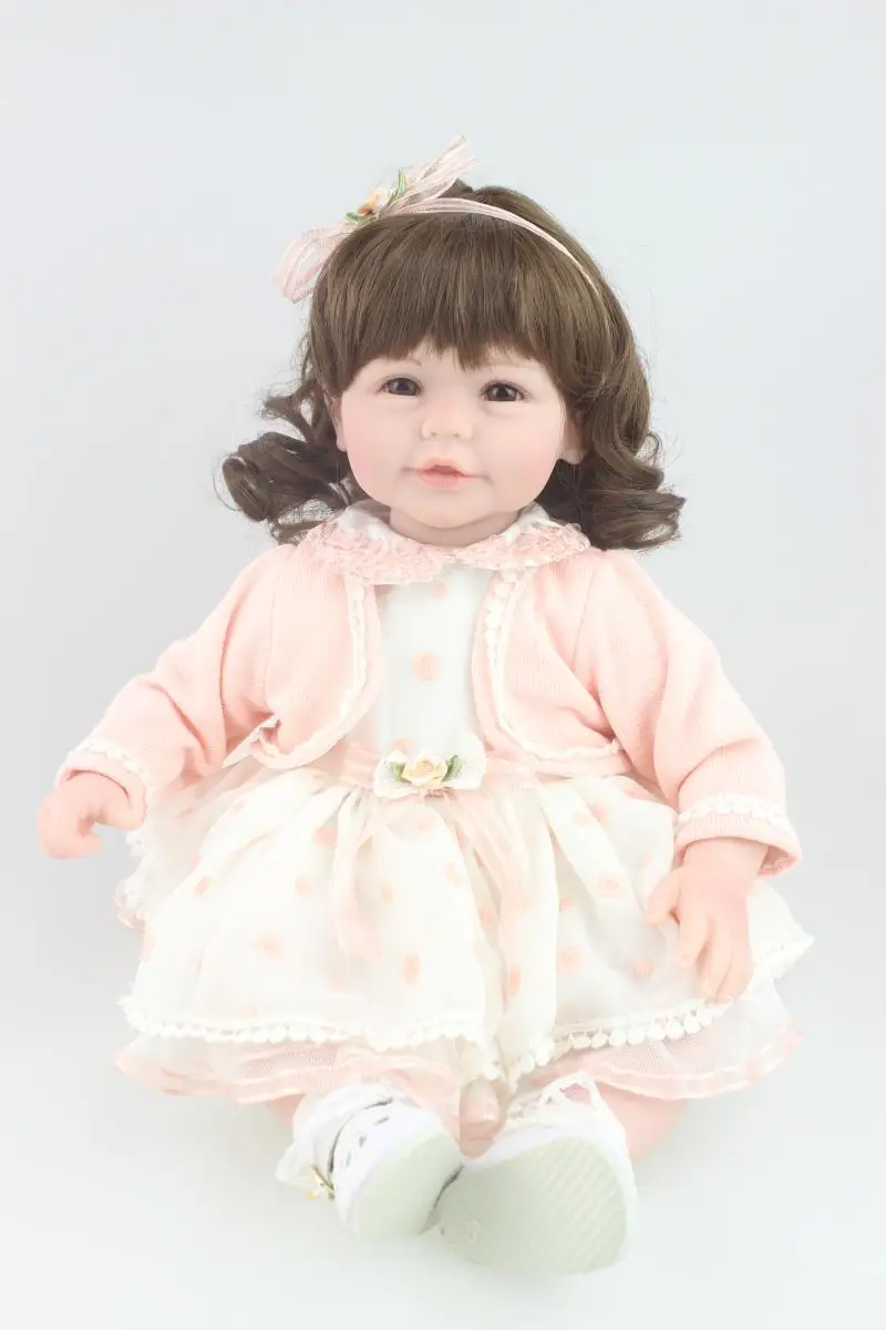 

NPK DOLL 53cm Bebe Doll Reborn Touch soft Newborn Doll Gift For Kids Reborn Doll for Girls Reborn Silicone Toys brinquedos menin