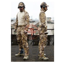 Highlander костюм лягушки комплект армейская форма для тренировочная Толстовка Kryptek Camo камуфляжная футболка
