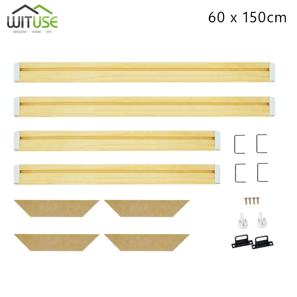 DIY деревянная фоторамка холст рамка бар самодельная картина маслом носилки полосы комплект для дома офиса галерея - Цвет: 60x150cm