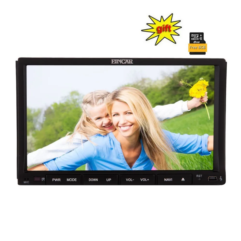 Автомобильный DVD GPS плеер eincar 2 DIN головного устройства Navi FM Радио стерео Авто SD/USB