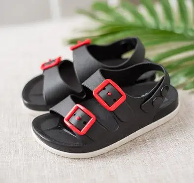 Летние пластиковые сандалии для мальчиков модные повседневные Нескользящие сандалии пластиковая пляжная обувь