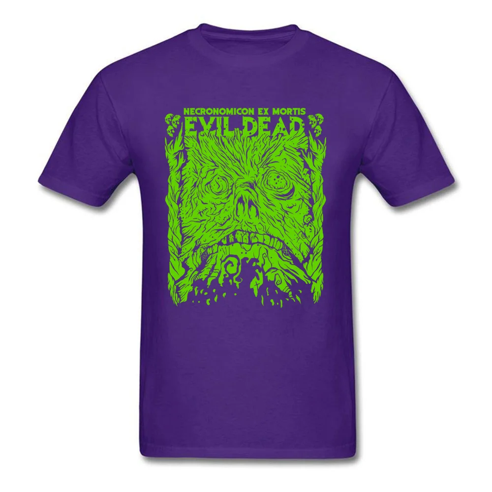  Custom Tops T Shirt 2018 New Fashion Short Sleeve Mens Tshirts TpicOriginaltitle Street Autumn Tops Tees Crewneck Necronomicon Ex Mortis Green Slime purple