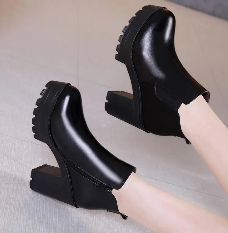 2 15 Tacón Otoño Cuadrado Tobillo Elástica 6 11 Zapatos Femenino 5 13 9 1 4 Deslizamiento 14 8 12 Banda 3 7 Chelsea Goma Mujer Calzado Botas 17 De 16 Invierno 10 2017 07OPAxT1c