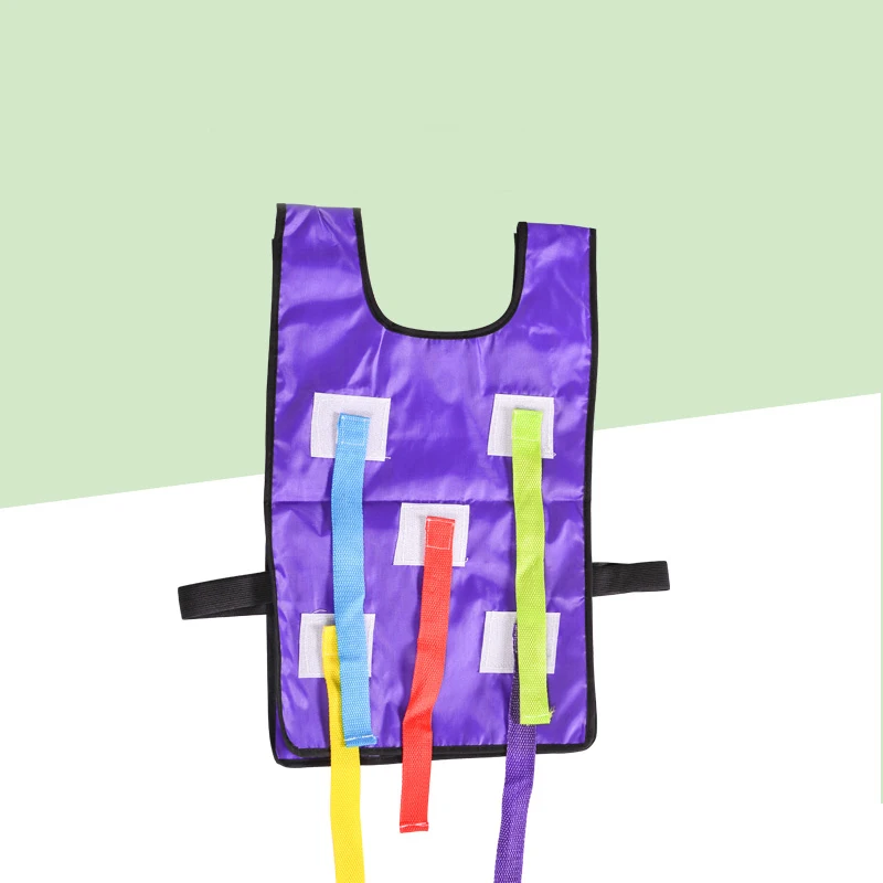 Детские игрушки для игр на открытом воздухе, жилет для детского сада, детский тренировочный инвентарь, реквизит для игр - Цвет: Purple vest