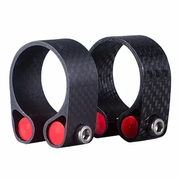 

Matte Glossy Finish 3K Carbon Fiber Seatpost Clamp For 31.8mm 34.9mm Seat Post Clamp Bicycle SeatPost Parts Ultralight 22g