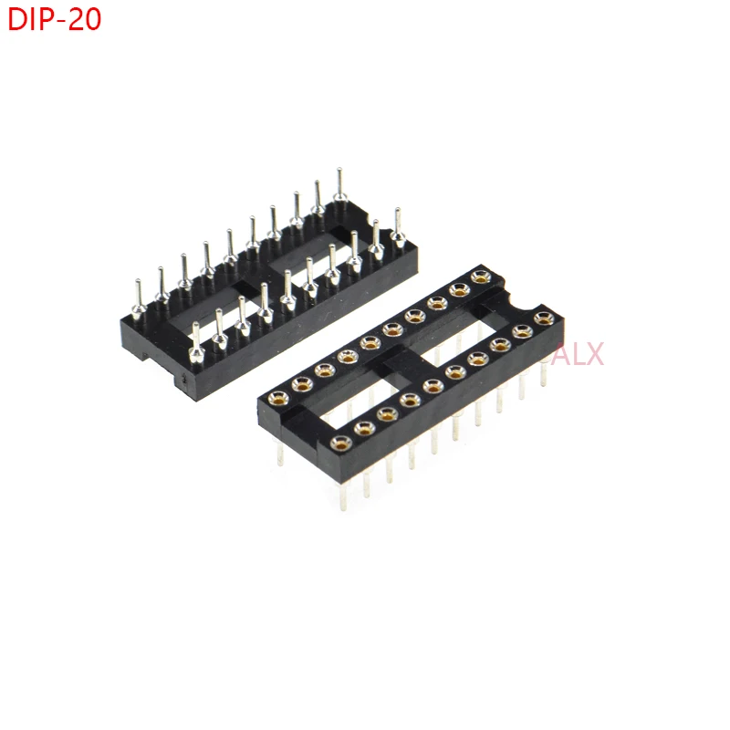 10 шт. DIP20 IC Разъем с круглым отверстием 20 p DIP CHIP тестовый адаптер держателя PIN dip 2 54