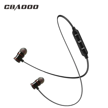 

CBAOOO Magnetic Bluetooth Earphone Wireless headsets With Mic Bass Sport Wireless Blutooth Earphones earpiece For phones