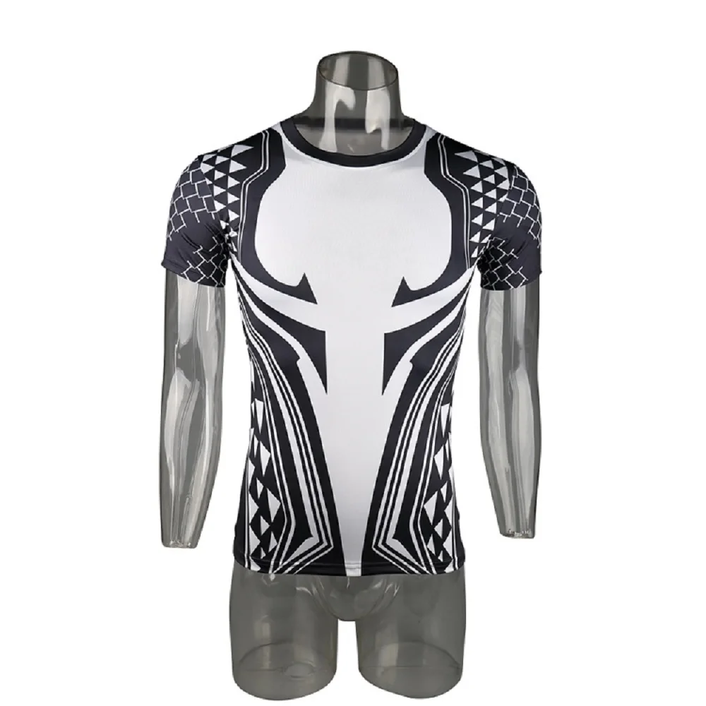 Aquaman 3D Printed T shirts Men Compression Shirt 2018 Newest Character Cosplay Costume Short Sleeve Tops For Male Clothing (4)