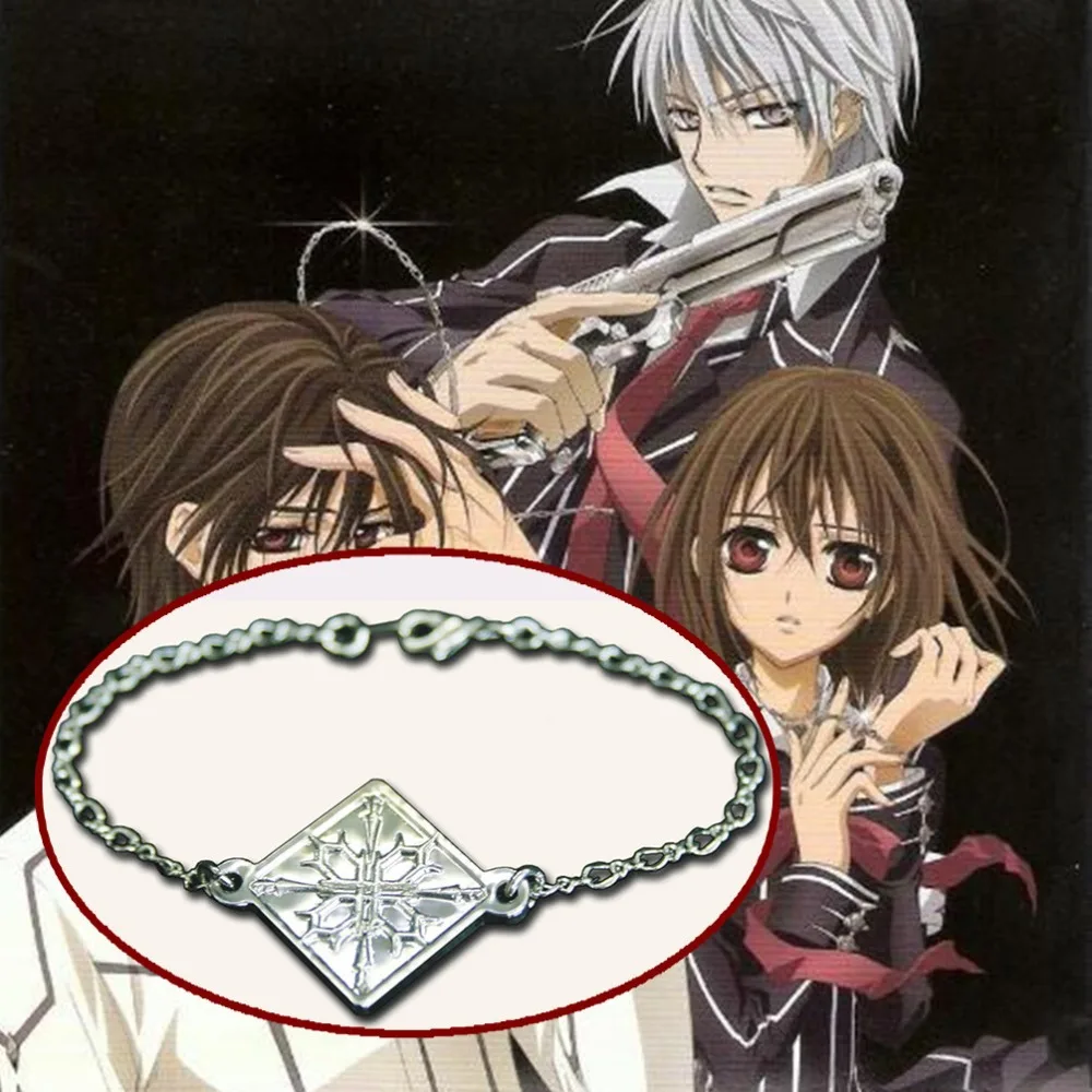 Athemis  Vampire Knight KurosuKuran Yuki Badge  Pendant Bracelets Necklace Cosplay Accessories