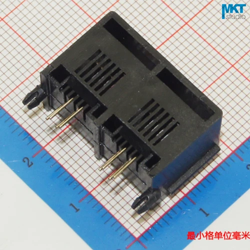 100pcs//pack RJ11 RJ12 6P4C Telephone Modular Plugs Telecom Connectors