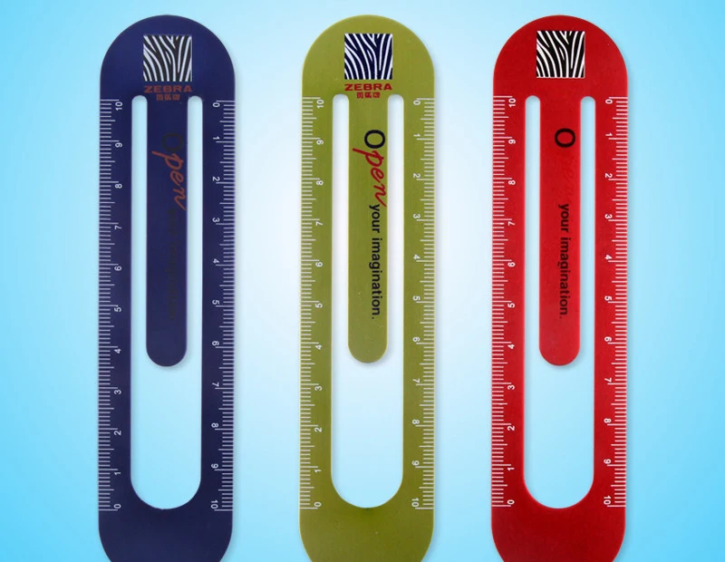 

Bookmark Ruler Multifunctional Ruler Aluminium Rounded Ruler Multicolor 10cm
