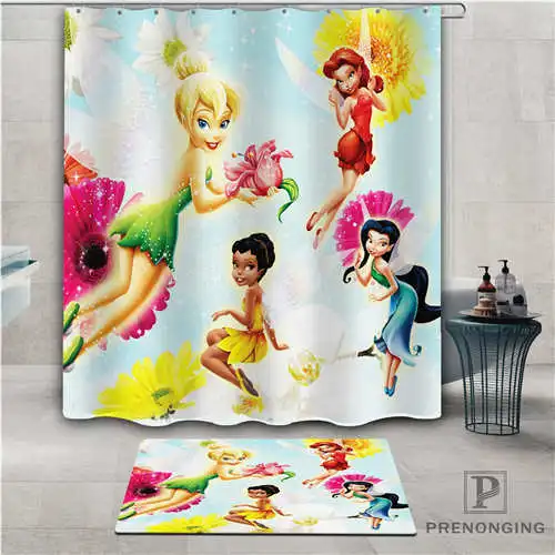 Shower Curtain Custom Thinker Bell(1) водостойкий душевой занавес дверной коврик Домашний банный ткань полиэстер для ванной разные размеры#-01-12-182 - Цвет: Shower Curtain