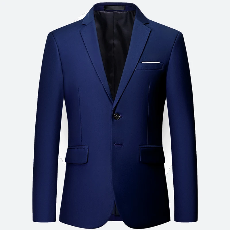 

2019 New Fashion Men Suit Jacket Brand Male Slim Fit Business Blazer Casual Single Breasted Jacket For Wedding Plus Size M-6XL