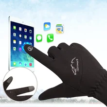 Зимние перчатки с сенсорным экраном для верховой езды, теплые ветрозащитные нескользящие перчатки для бега, походные перчатки для спорта на открытом воздухе, катания на лыжах, футболе, защитные перчатки