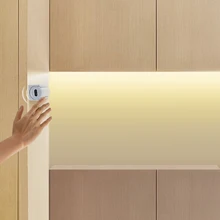 Светодиодный светильник с ручным датчиком, 12 В постоянного тока, водонепроницаемый, для самостоятельного изготовления шкафов, шкафов, кухонных ламп, 1 м, 2 м, 3 м, 4 м, 5 м, светодиодный светильник