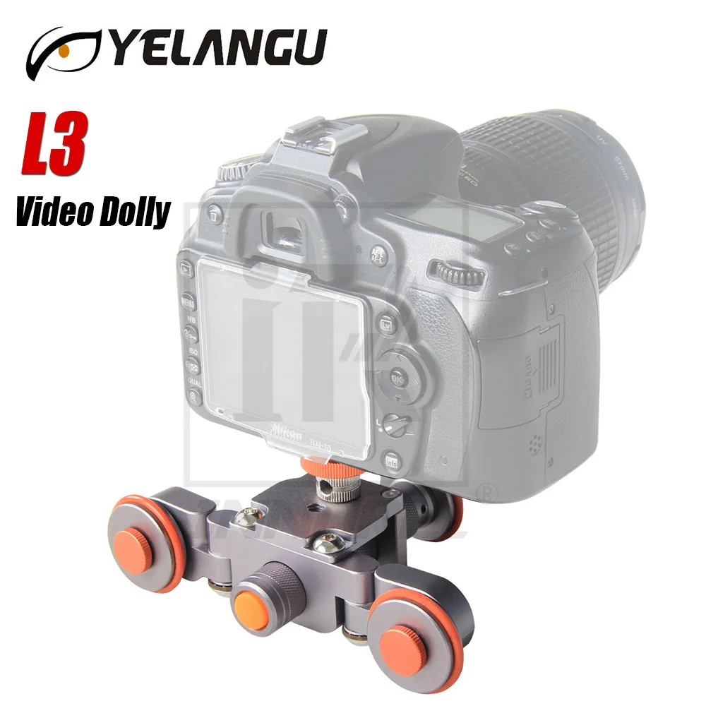 

L3 intelligent Electric Video Dolly 3-Wheel Pulley Car Rail Rolling Track Slider Skater For DSLR Camera Camcorder Smart Phone