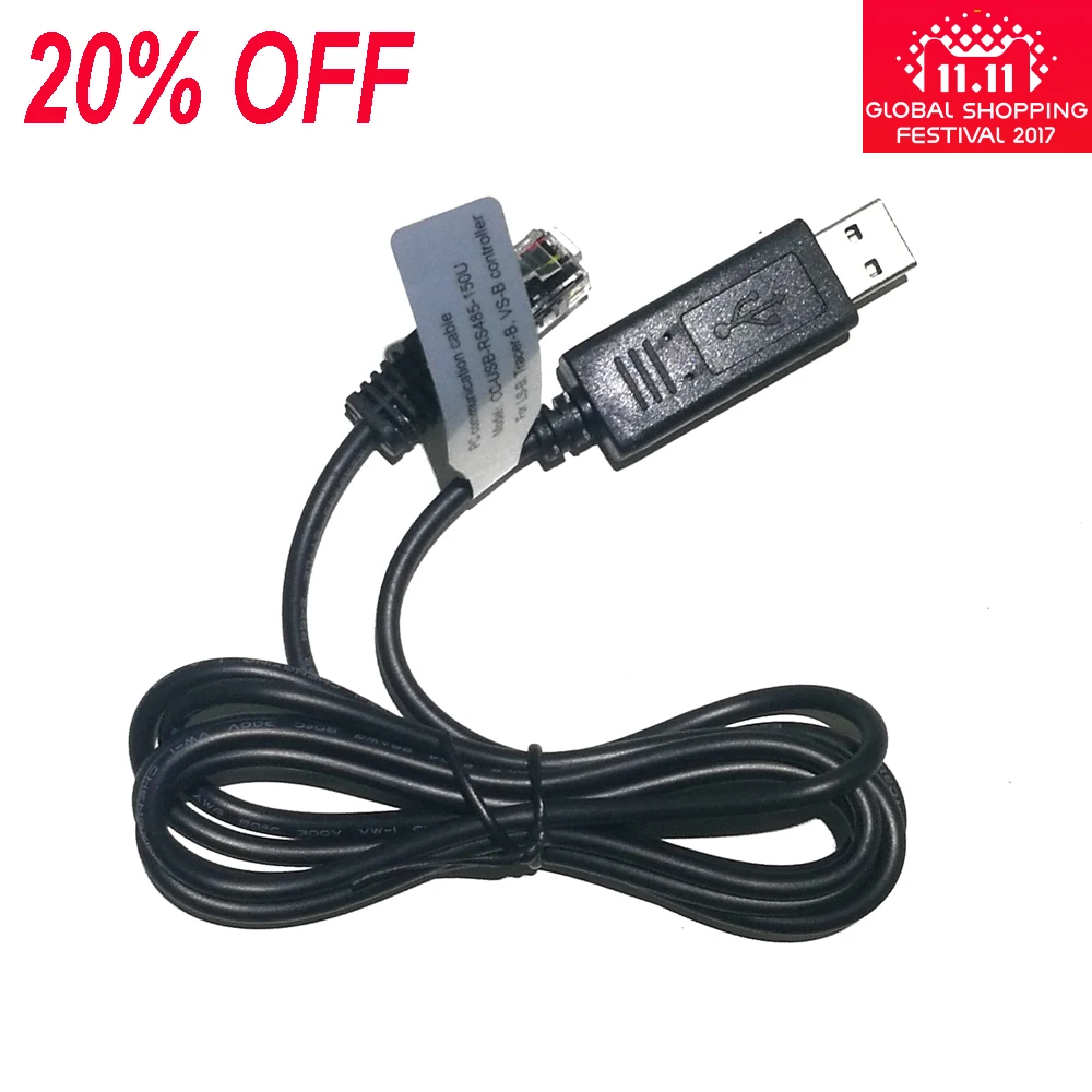 

PC Communication Cable CC-USB-RS485-150U USB 1.5m for the Controller with RJ45 connector and LS Series Solar Charge Controller