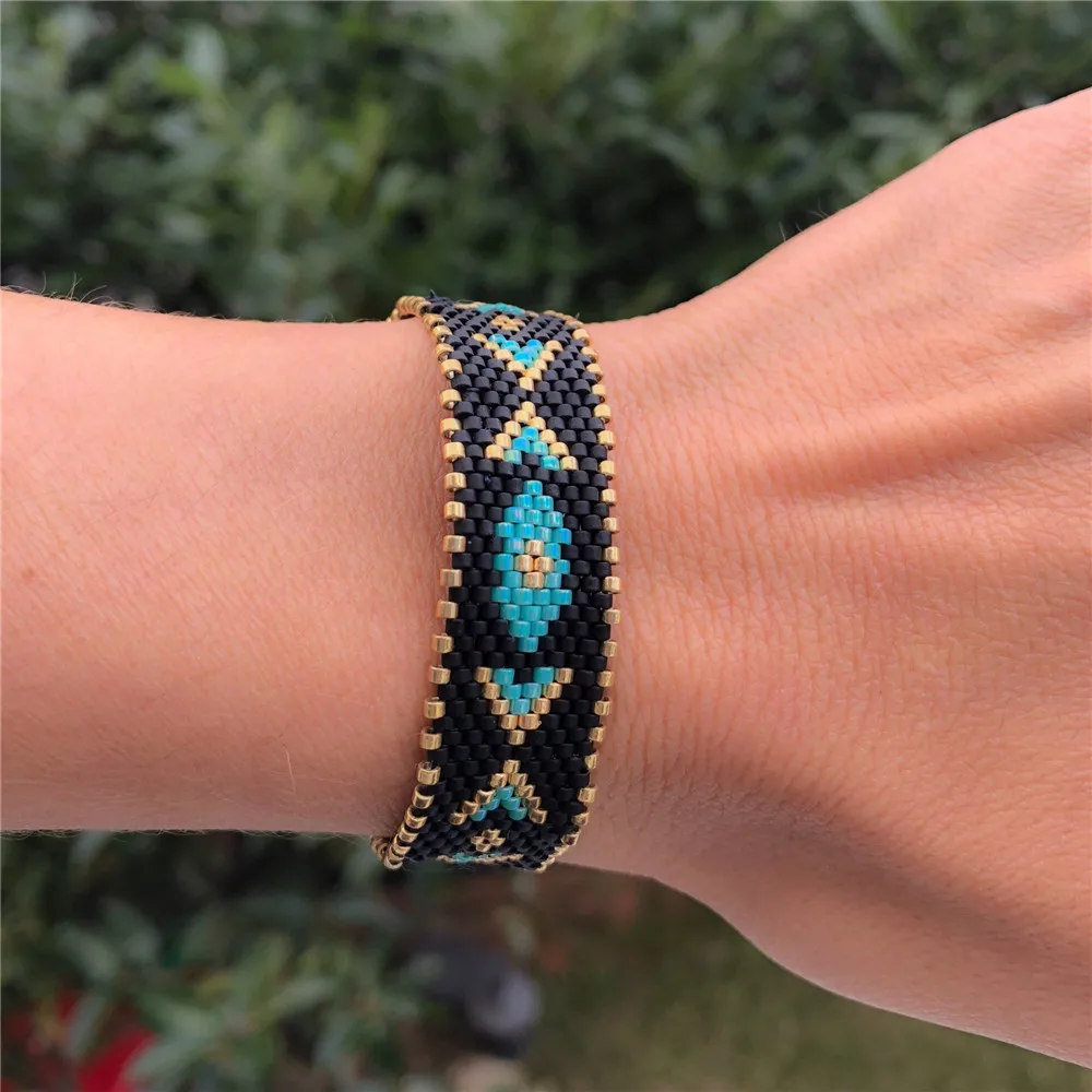 

Shinus Wholesafe 5pcs/lot Miyuki Bracelet Instagood Fashion Bracelets For Women Handmade Woven Jewelry Beadweaver Art Crafts DIY