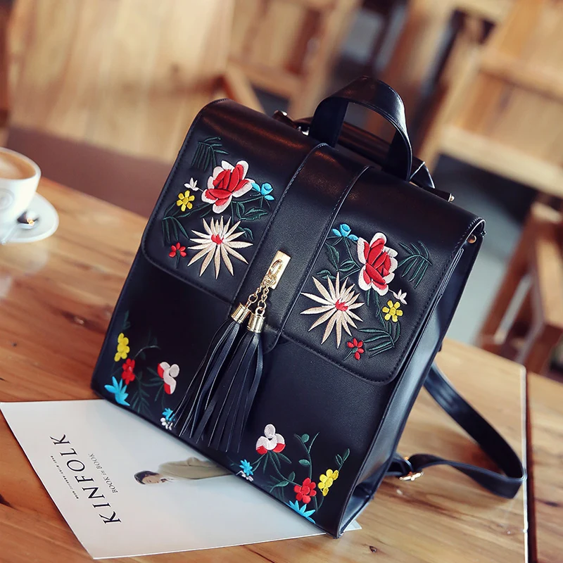 Hipster Embroidered Backpack