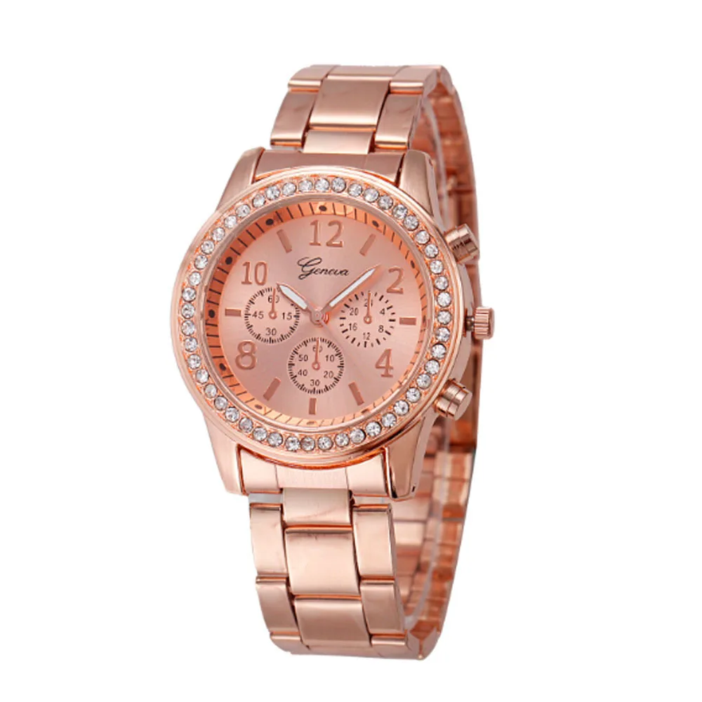 

Reloj mujer marcas famosas de lujo 2018 New Elegant Fashion Women's Wristwatch Alloy Watch luxury Rhinestone female watches