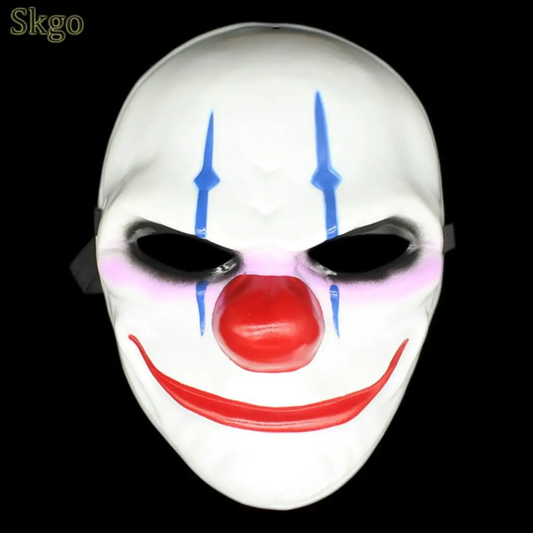 

Game Unisex Horrible Party Villain Full Fun Clown Mask Masks Joke Scary Face Adults Halloween Cosplay Outdoor Mask Costume Fools