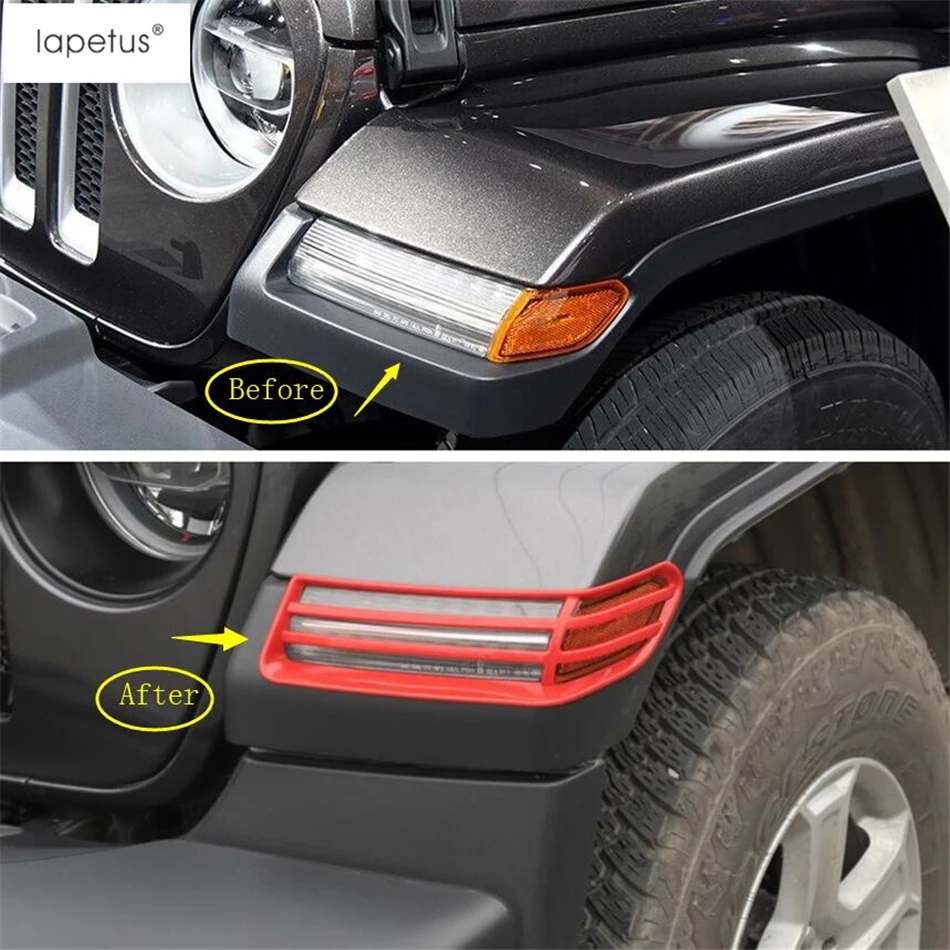 Аксессуары Lapetus подходят для Jeep Wrangler JL 2018 2020 переднее колесо абажур бровей лампы