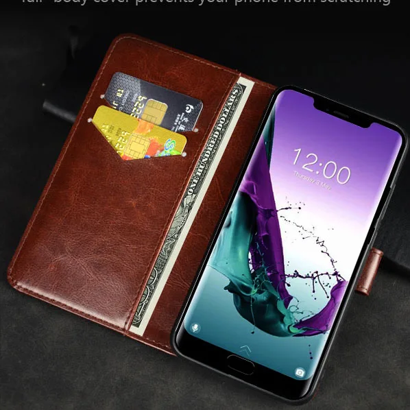 

Pierves Luxury Flip PU Leather Wallet Cover Phone Case For Doogee Y8 Y7 Plus X90 X90L Y8C X100